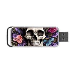 Skull Bones Portable Usb Flash (one Side) by GardenOfOphir