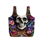 Skull Bones Full Print Recycle Bag (S) Front