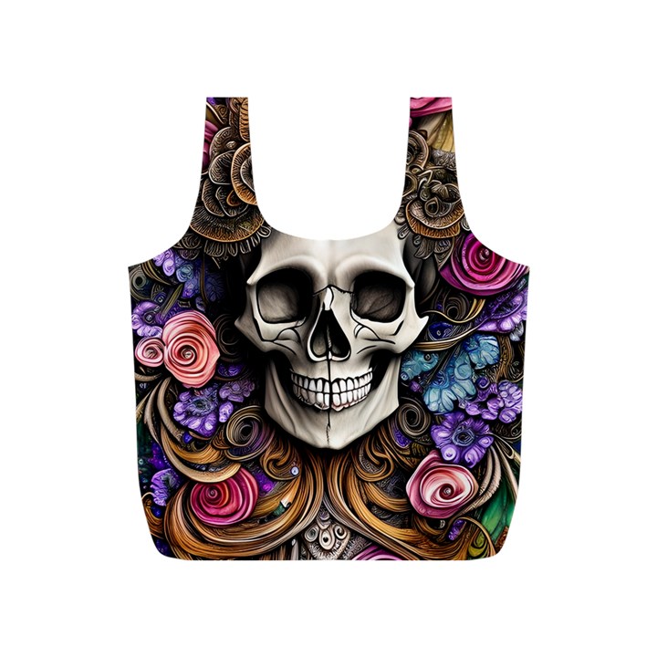 Skull Bones Full Print Recycle Bag (S)