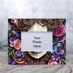 Skull Bones White Tabletop Photo Frame 4 x6 