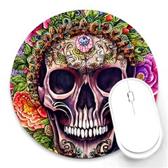 Bone Cute Round Mousepad by GardenOfOphir