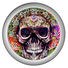 Bone Cute Wall Clock (silver) by GardenOfOphir