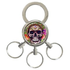 Bone Cute 3-ring Key Chain by GardenOfOphir