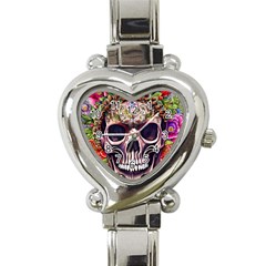 Bone Cute Heart Italian Charm Watch by GardenOfOphir