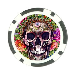 Bone Cute Poker Chip Card Guard by GardenOfOphir