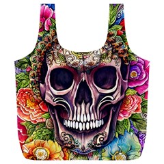 Bone Cute Full Print Recycle Bag (xl) by GardenOfOphir