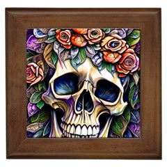 Skull Dead Framed Tile by GardenOfOphir