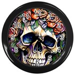 Skull Dead Wall Clock (Black) Front