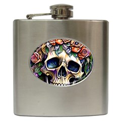 Skull Dead Hip Flask (6 Oz) by GardenOfOphir