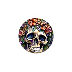 Skull Dead Golf Ball Marker (4 Pack) by GardenOfOphir