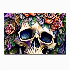 Skull Dead Postcards 5  X 7  (pkg Of 10)