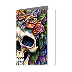 Skull Dead Mini Greeting Card by GardenOfOphir