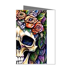 Skull Dead Mini Greeting Cards (pkg Of 8)