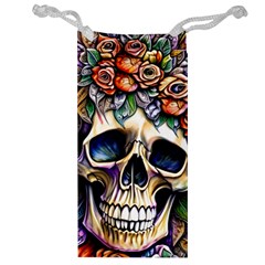 Skull Dead Jewelry Bag by GardenOfOphir