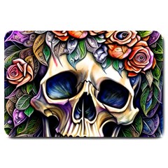 Skull Dead Large Doormat by GardenOfOphir