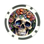 Skull Dead Poker Chip Card Guard Front