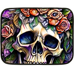 Skull Dead Two Sides Fleece Blanket (mini)