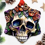 Skull Dead Ornament (Snowflake) Front