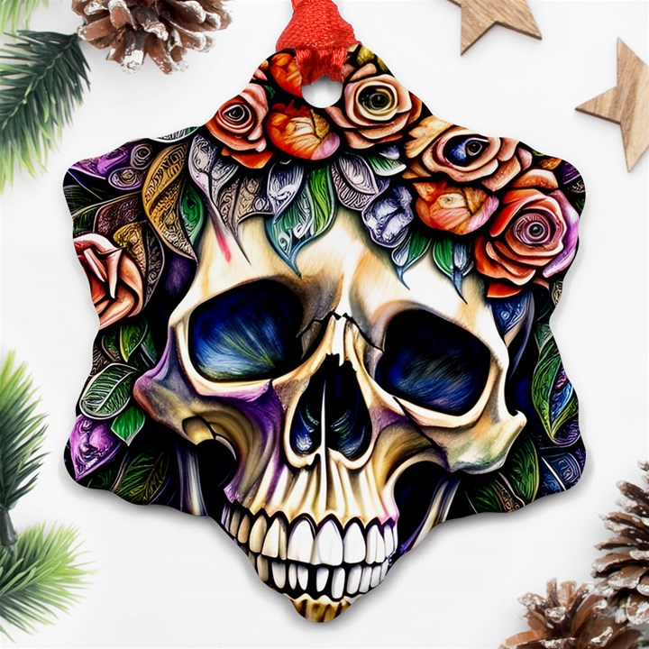 Skull Dead Ornament (Snowflake)