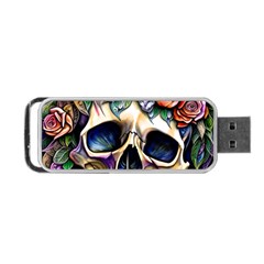 Skull Dead Portable Usb Flash (one Side) by GardenOfOphir