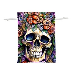 Skull Dead Lightweight Drawstring Pouch (l) by GardenOfOphir