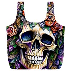 Skull Dead Full Print Recycle Bag (xxxl) by GardenOfOphir