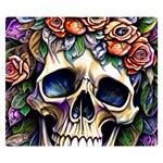 Skull Dead Premium Plush Fleece Blanket (Small) 50 x40  Blanket Front