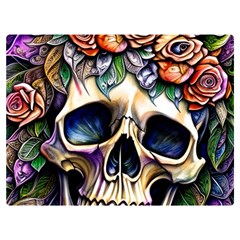 Skull Dead Two Sides Premium Plush Fleece Blanket (extra Small) by GardenOfOphir