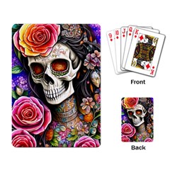 Sugar Skull Playing Cards Single Design (rectangle)