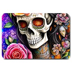 Sugar Skull Large Doormat by GardenOfOphir