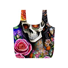 Sugar Skull Full Print Recycle Bag (s) by GardenOfOphir