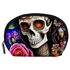 Sugar Skull Accessory Pouch (large) by GardenOfOphir