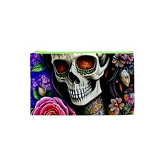 Sugar Skull Cosmetic Bag (xs) by GardenOfOphir