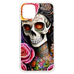 Sugar Skull Iphone 12/12 Pro Tpu Uv Print Case by GardenOfOphir