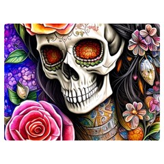 Sugar Skull Premium Plush Fleece Blanket (extra Small)