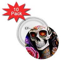 Sugar Skull 1 75  Buttons (10 Pack) by GardenOfOphir