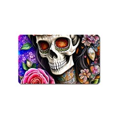 Sugar Skull Magnet (name Card) by GardenOfOphir