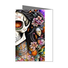 Sugar Skull Mini Greeting Cards (pkg Of 8)