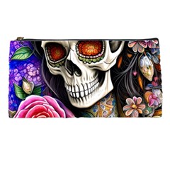 Sugar Skull Pencil Case by GardenOfOphir