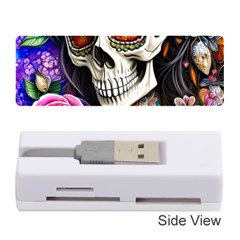 Sugar Skull Memory Card Reader (stick) by GardenOfOphir