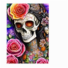 Sugar Skull Large Garden Flag (two Sides) by GardenOfOphir