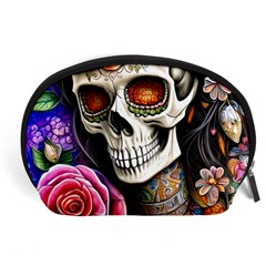 Sugar Skull Accessory Pouch (large) by GardenOfOphir