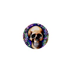 Gothic Skull 1  Mini Magnets by GardenOfOphir