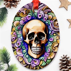 Gothic Skull Ornament (oval)