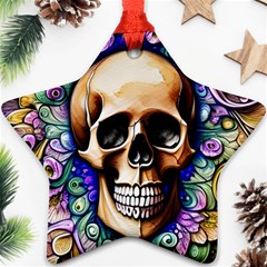 Gothic Skull Ornament (star)