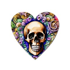 Gothic Skull Heart Magnet by GardenOfOphir