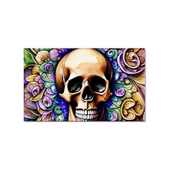 Gothic Skull Sticker Rectangular (10 Pack) by GardenOfOphir