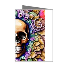 Gothic Skull Mini Greeting Cards (pkg Of 8)