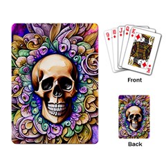 Gothic Skull Playing Cards Single Design (rectangle)