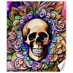 Gothic Skull Canvas 8  X 10  by GardenOfOphir